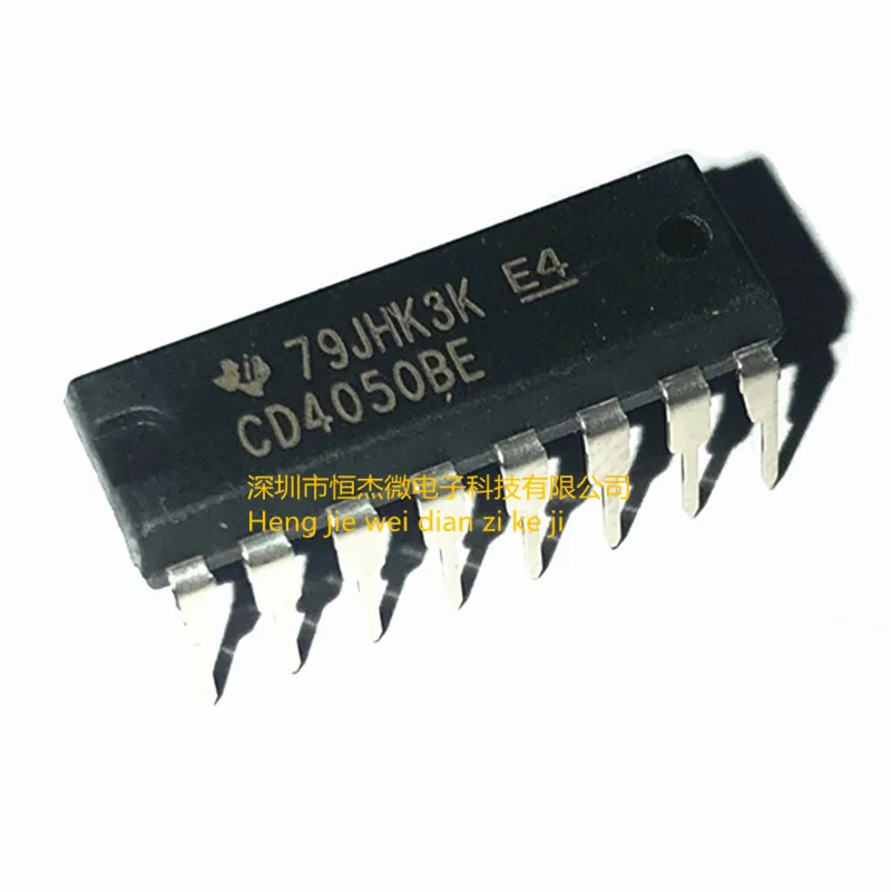 10PCS/ New imported original CD4050BE CD4050 DIP16 six-phase buffer/converter logic IC