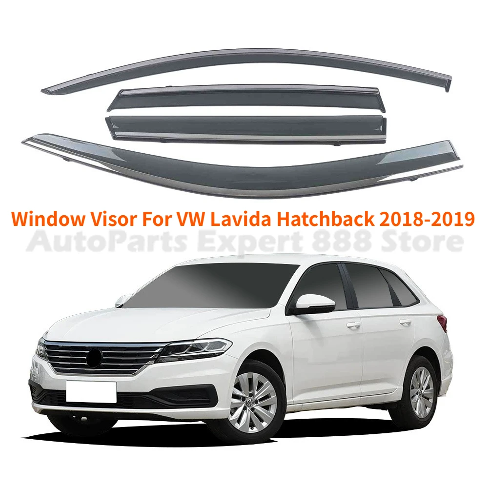 Weather Shield Window Visor For VW Lavida Hatchback 2018-2019 Car Parts Rain Guard Deflector Windshield Rain Eyebrow Awning Trim