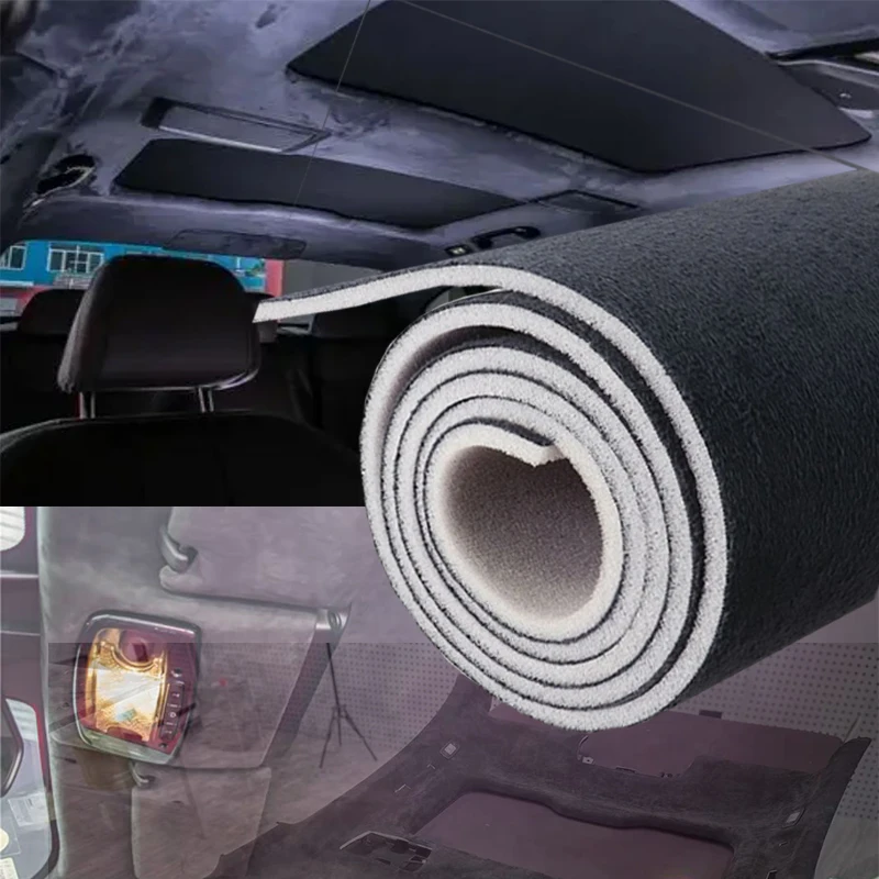

RV Repair Renovations Sky Suede Fabrics Headliner Fabric Sponge Backing Cloth for Auto Interior Material Upholstery Roof Fabrics