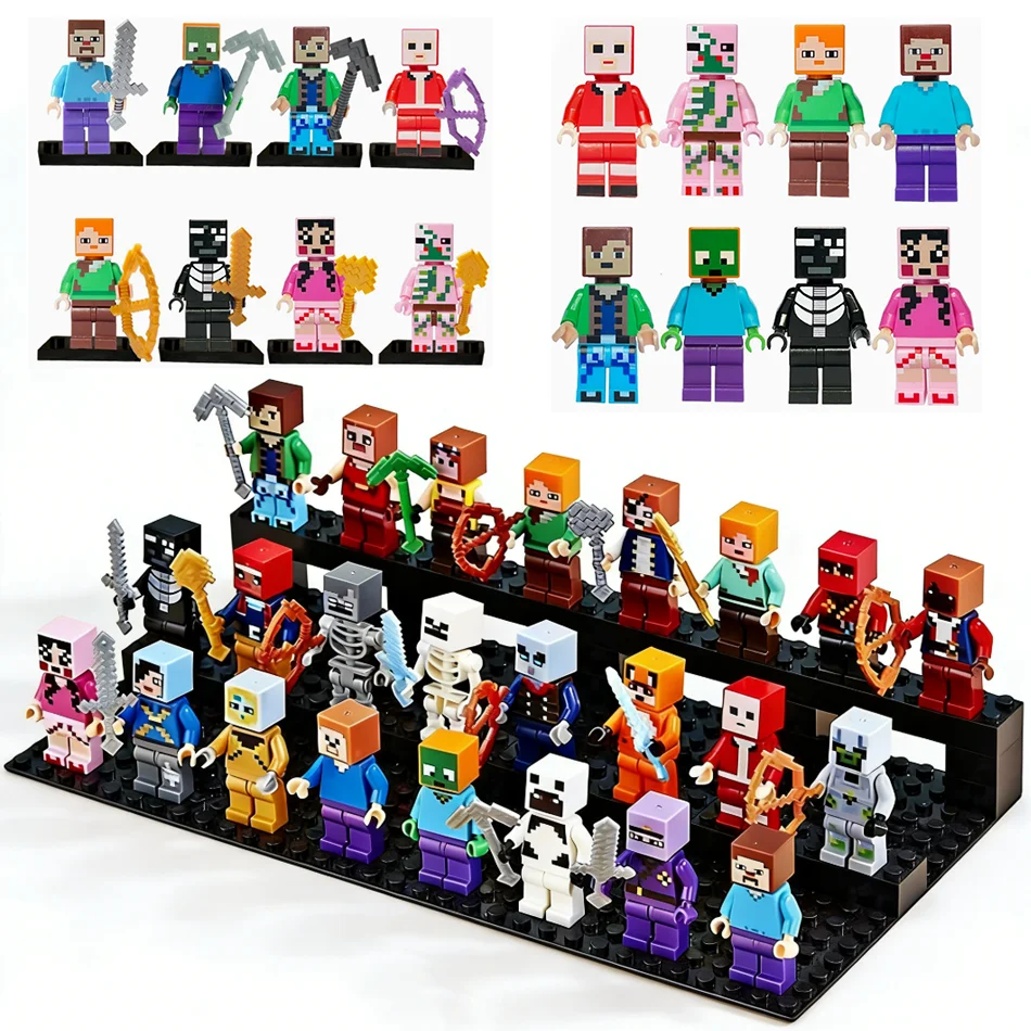 

2026 Hot Popular Character Building Block Set 8 Unique Styles DIY Assembly Toy Birthday Gift Action Figure Model Kids Gift