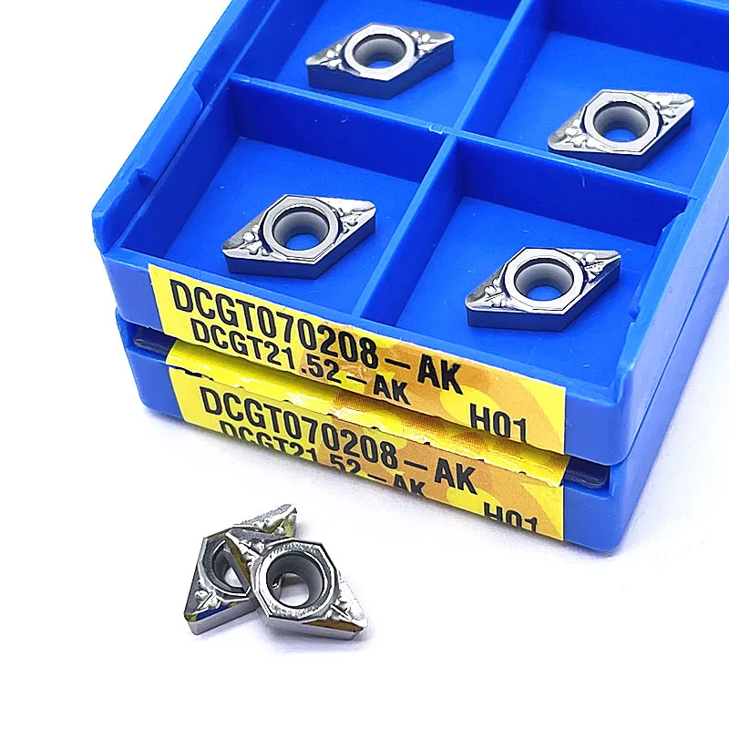 DCGT070202 DCGT070204 DCGT0702028 DCGT11T302 DCGT11T304 DCGT11T308 AK H01 Aluminum cutter blade Insert Cutting Tool CNC