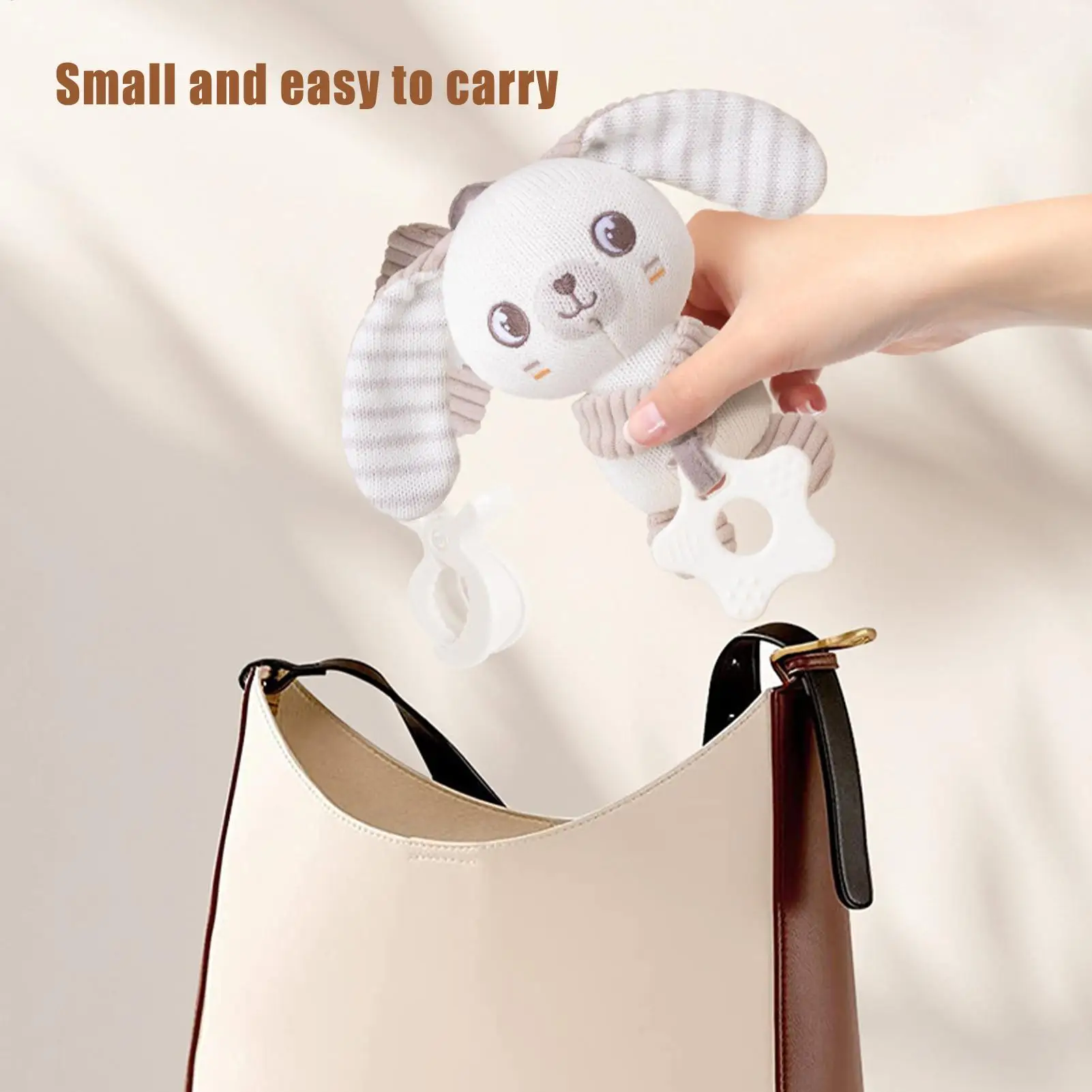 

Car Seat Baby Toys Car Seat Toys Sensory Doll Animal Entertainment For Travel Calming Automobile Nursery Girl Chewing Teething