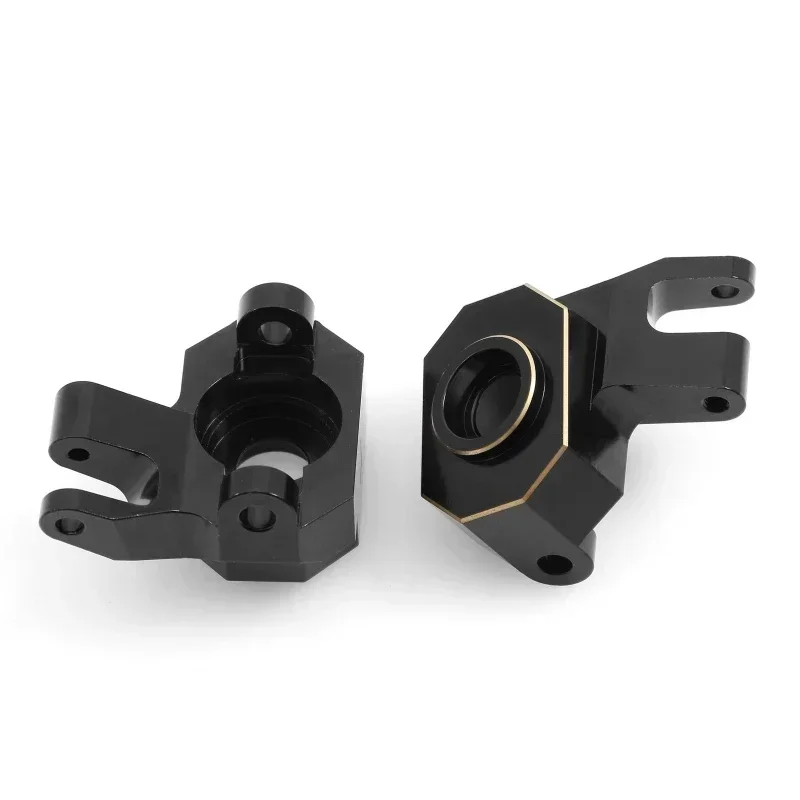 المفصل التوجيه الأمامي النحاسي المطلي باللون الأسود لمحور SCX10 PRO 1/10 RC الزاحف ترقية أجزاء السيارة الملحقات