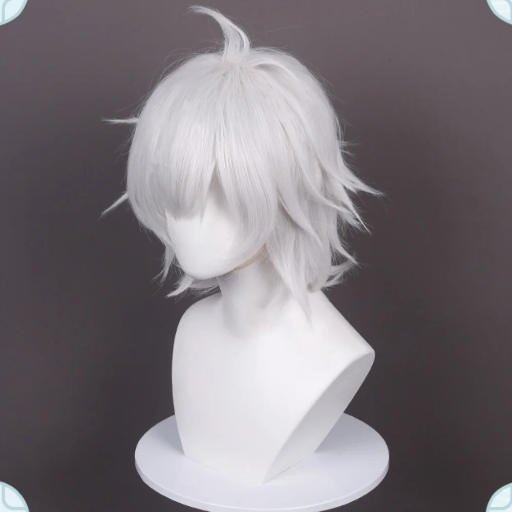 Anime Satoru Gojo Cosplay Wig Satoru Gojo Rose Net Wig Halloween Party Cos 4