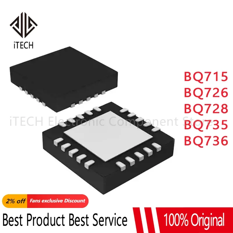 5pcs 100% New BQ715 BQ726 BQ728 BQ735 BQ736 BQ24715 BQ24726 BQ24728 BQ24735 BQ24736 QFN Chipset