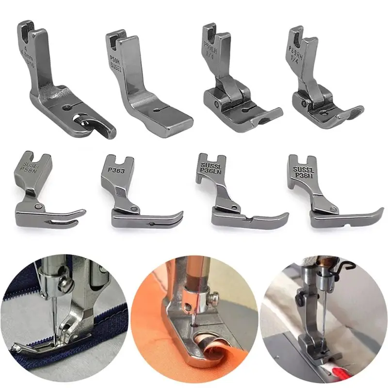 A84E-31 PCS Presser Foot Set 2 Change Screw Auxiliary Upper Feet Device For Singer Brother Juki Industrial Sewing Machine Easy T view 3