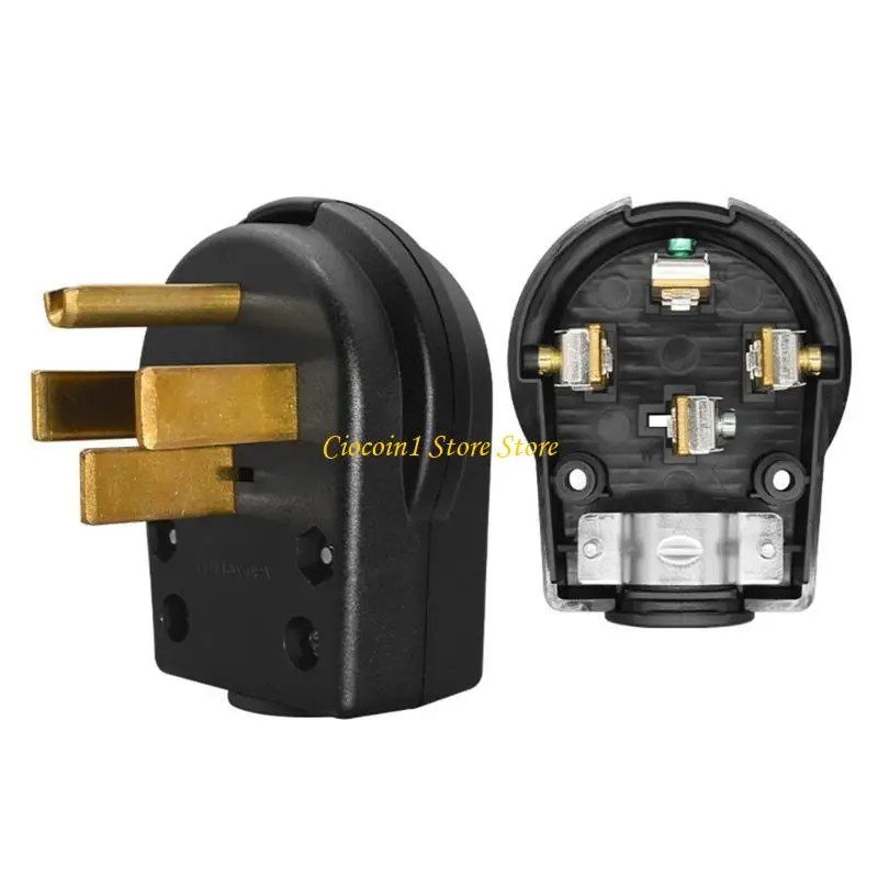 A3PC 50A 125 250V Industrial NEMA 14 50P 4 Poles Plug For Dryer Ranges And Powerful - view 4