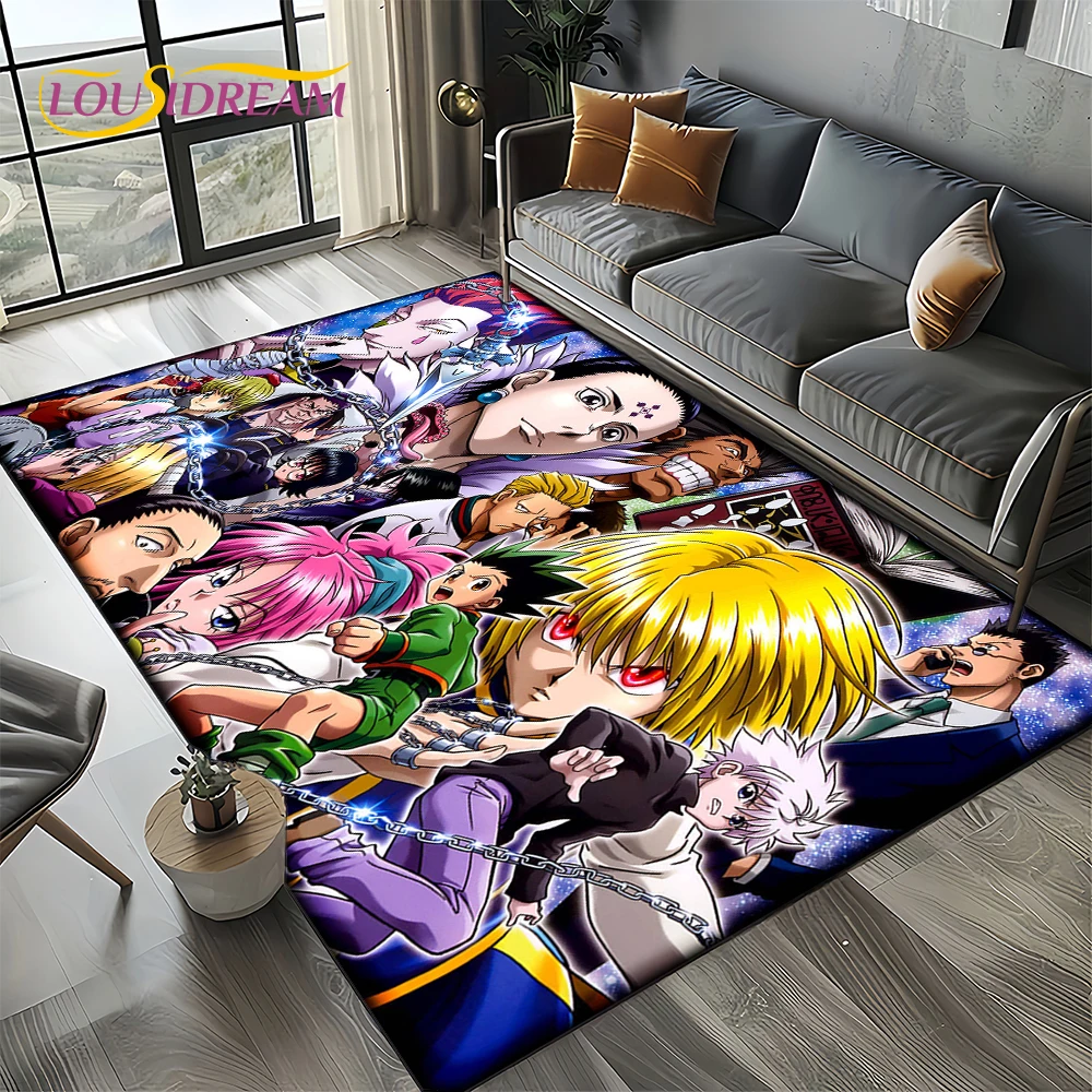 Hxhアニメハンター × ハンター漫画カーペット、リビングルーム用ベッド
