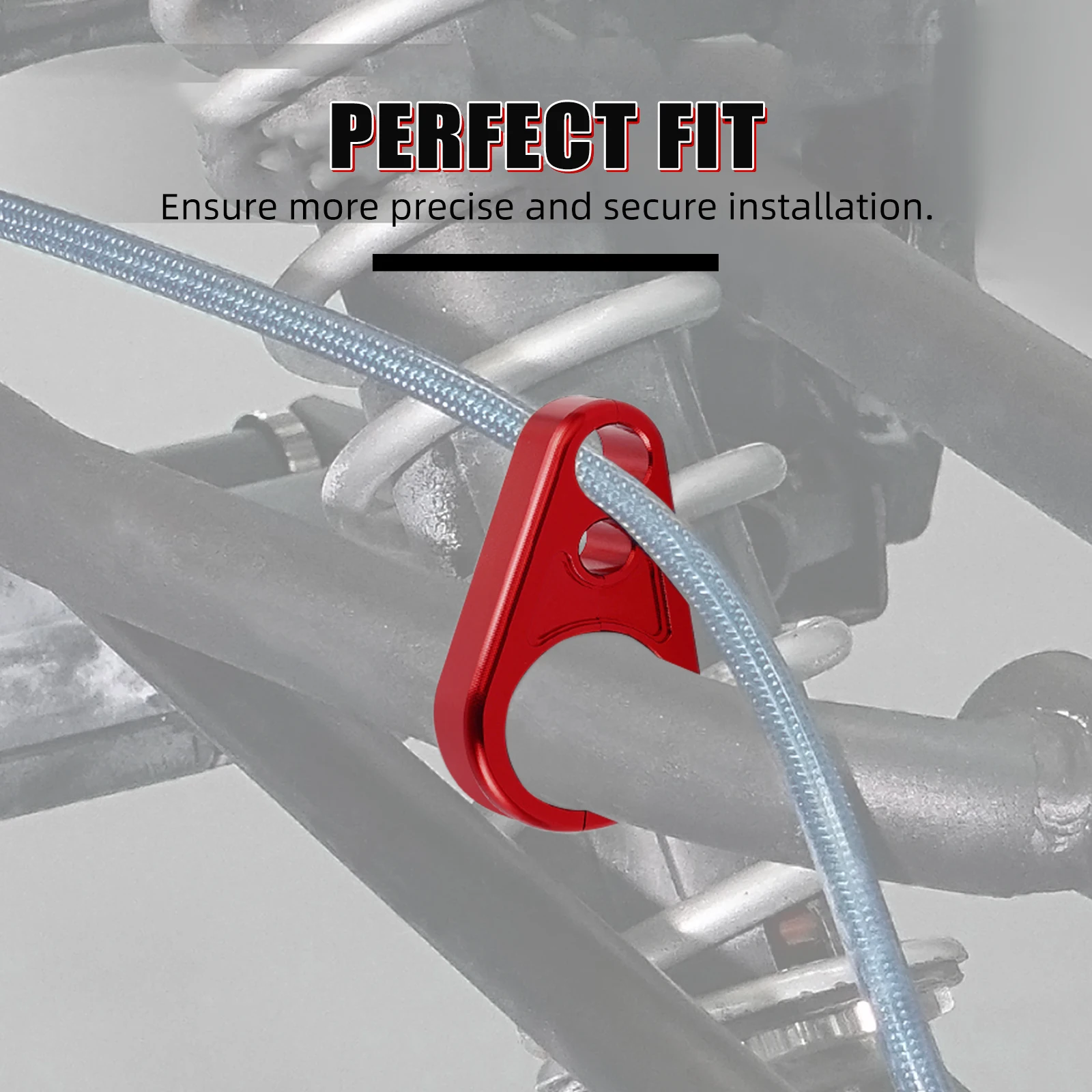 NICECNC ATV Aluminum A-Arm Brake Line Clamps For Yamaha Raptor 700 Grizzly For Polaris Sportsman 300 400 450 500 RZR Ranger