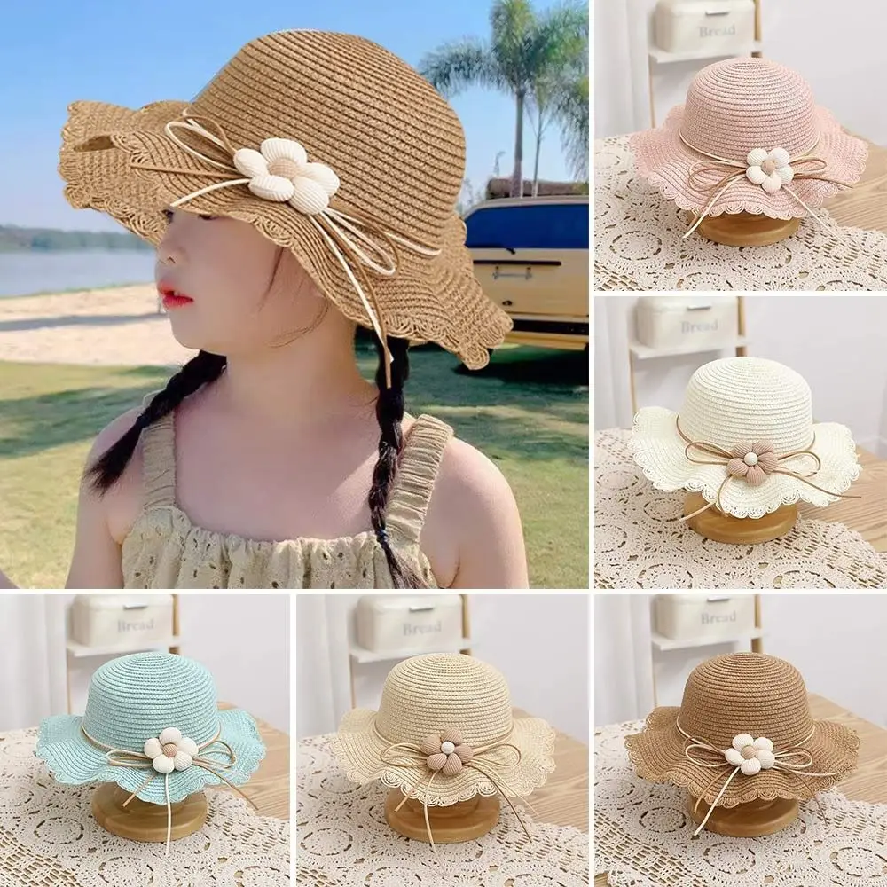 

Summer Kids Straw Cap Bag Kids Sun Hat Baby Travel Sun Protection Beach Hat Sun Fisherman Hat for Children