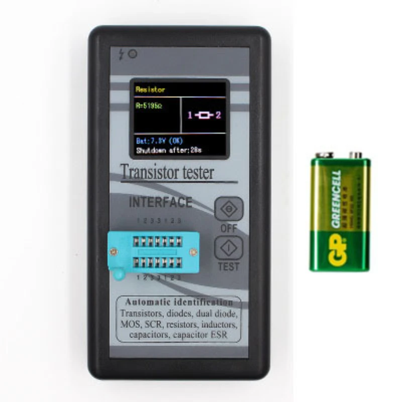 

Color screen graphic display M328 transistor tester, resistance meter, inductance meter, capacitance meter ESR meter