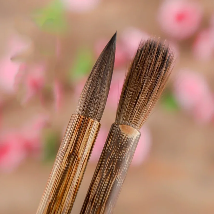 Portable Painting Brush Horse Hair Pocket Sized Weasel Brush Hair Pen Calligraphy Artist Inspiration Art Supplies