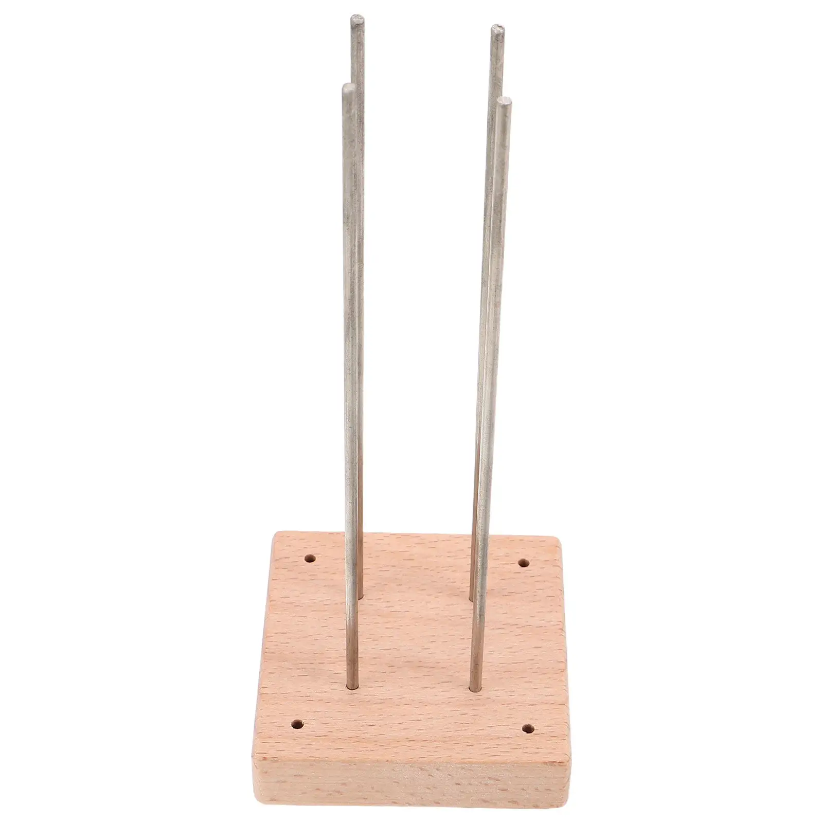 Sturdy Wood and Metal Paracord Ball Knot Jig Compact Desktop Weaving Board for DIY Paracord Kit Tool Macrame Knotting Craft and view 3