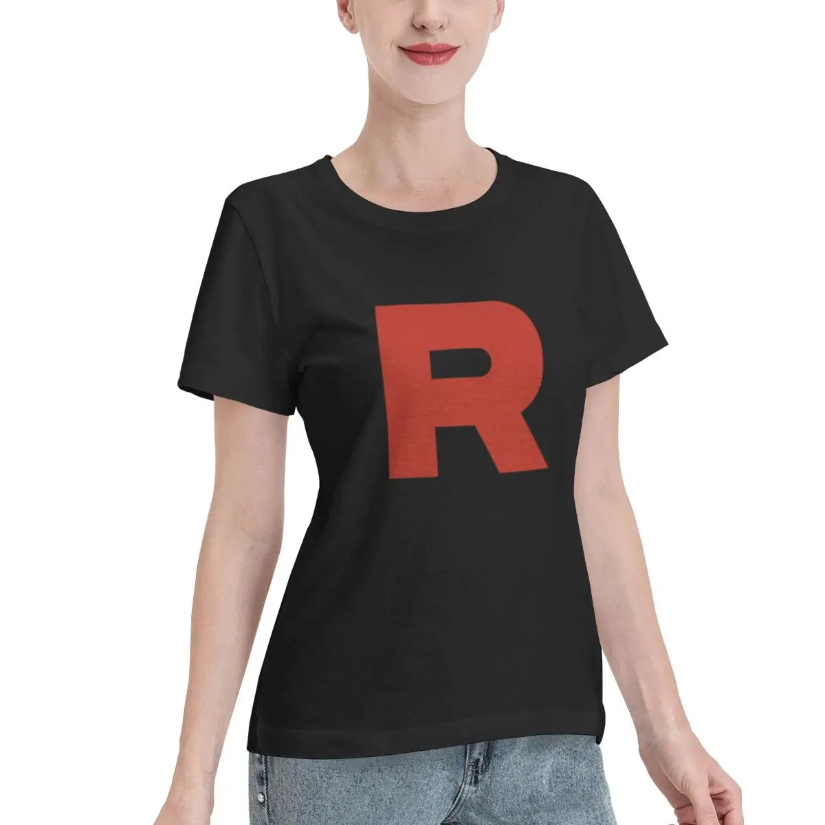 Premium Fabric Team Rocket Women's T-shirt Vintage Wear Women Daily Outfit Top