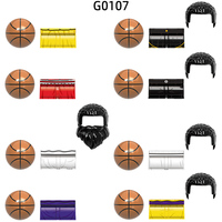 The G0107 Famous Basketball Player Star Number 24 30 23 7 1 34 6 Model Blocks MOC Bricks Set Gifts Toys