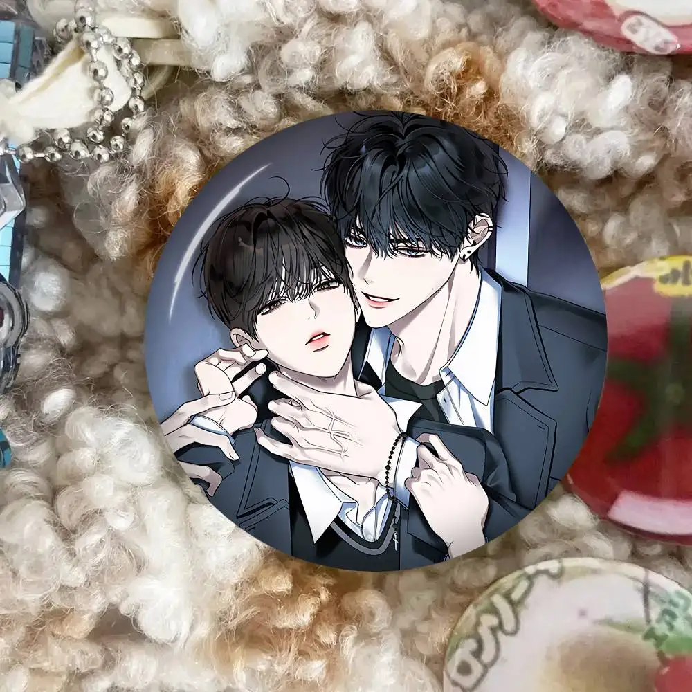 Eighteens bed Anime Photo Brooches Creative Round Badge Gifts Pins 32/44/58mm