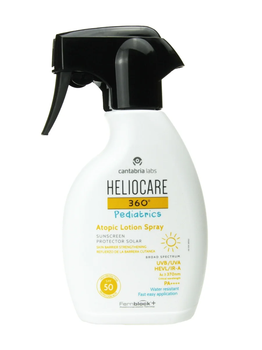 Heliocare 360 ° pediatrics atopic lotion spray spf 50 250ml-advanced photoprotection for atopic skin