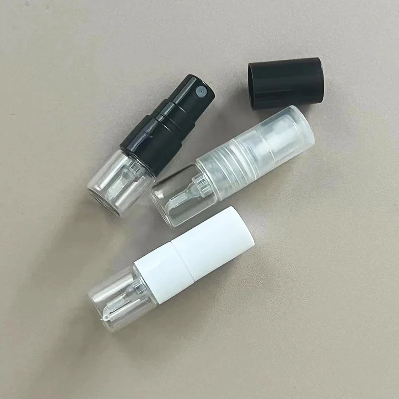 1ml Mini przezroczysta plastikowa butelka z rozpylaczem Puste butelki z atomizerem do perfum do czyszczenia olejków eterycznych w podróży