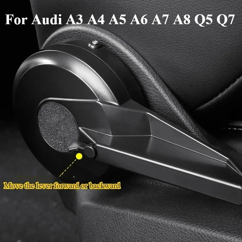 For Audi A3 A4 A5 A6 A7 A8 Q5 Q7 Car Regulator Device Seat Knob Handle for Adjusting Inclination Angle of Car Seat  Accessories