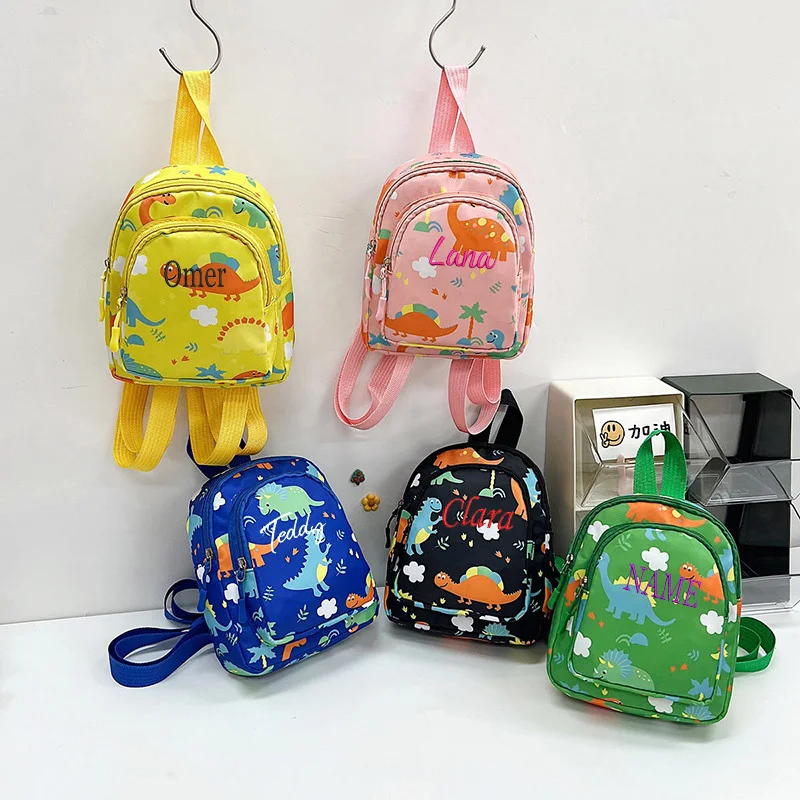 

Personalized Name Children's Dinosaur Backpack Student Gift Chest Bag Baby Travel Backpack Change Bag Kindergarten Gift