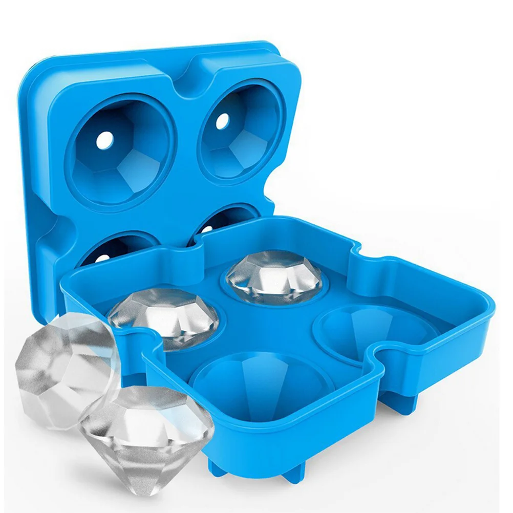

Diamond Shape 3D Ice Cube Maker Silicone Baking Chocolate Candy Cake Mold Tool Easy Clean Eco-Friendly Wedding