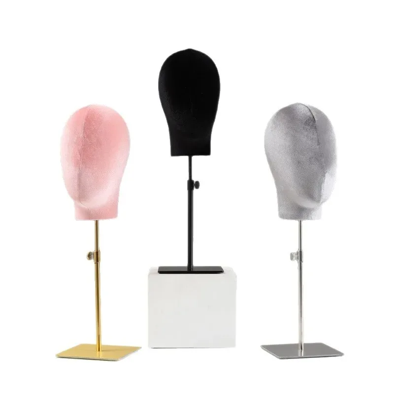 

1pcs Mannequin Head Stand Wig Hat Display Holder Eyeglasses & Hair Accessories Rack for Clothing Store Window