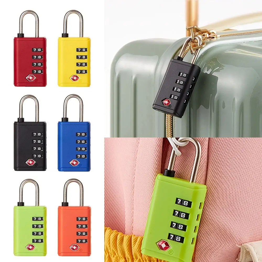Creative TSA 4 Digit Combination Lock Anti-theft Security Tool Cabinet Padlock Suitcase Luggage Coded Lock for Travel