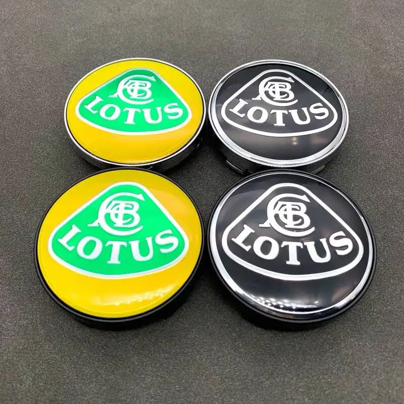 4pcs 56mm 60mm LOTUS Eletre Emira Car Emblem Wheel Center Hub Cap Auto Rim Refit Dust-proof Badge Covers Sticker Accessories