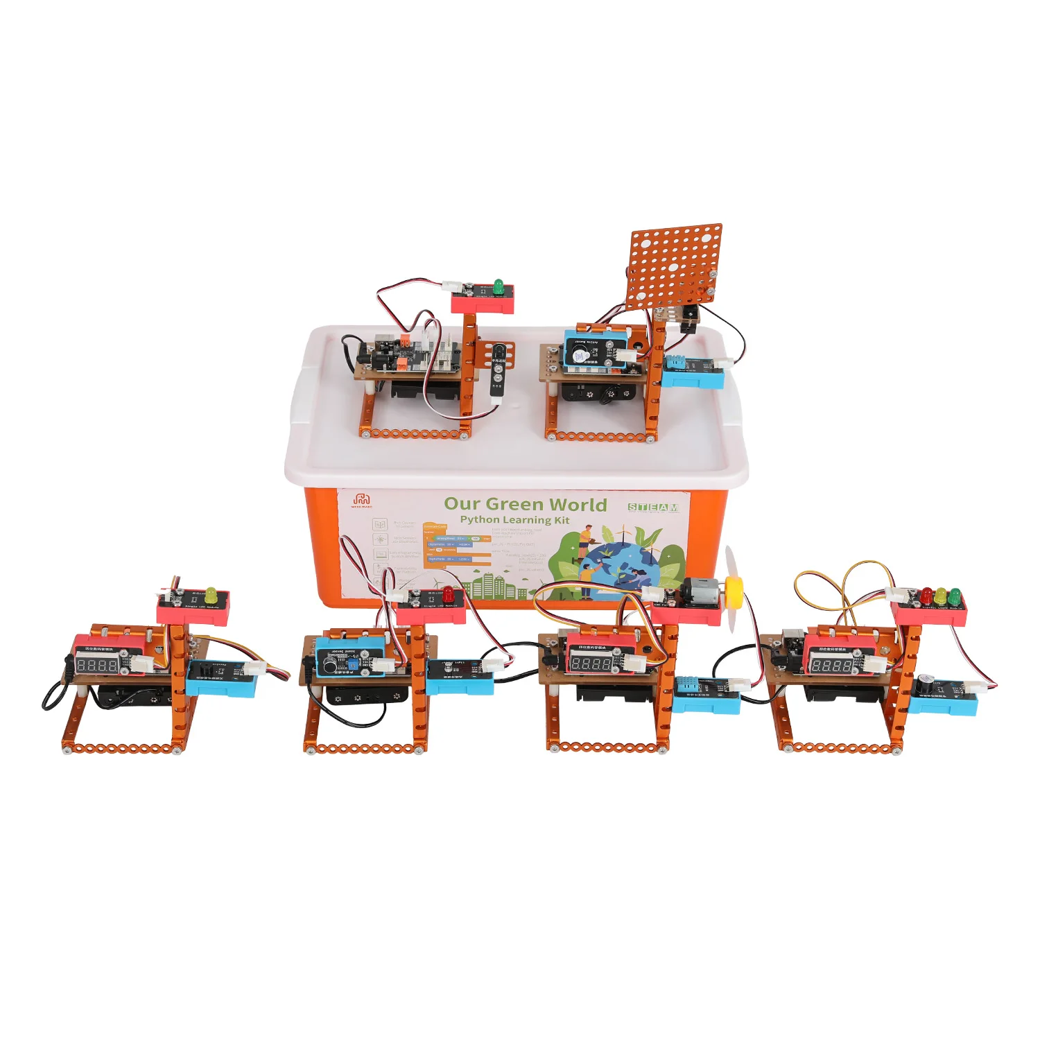 Weeemake Our Green World DIY Programmable STEM Robotic Kit Educational ESP32 Experiment Learning Kit for Students