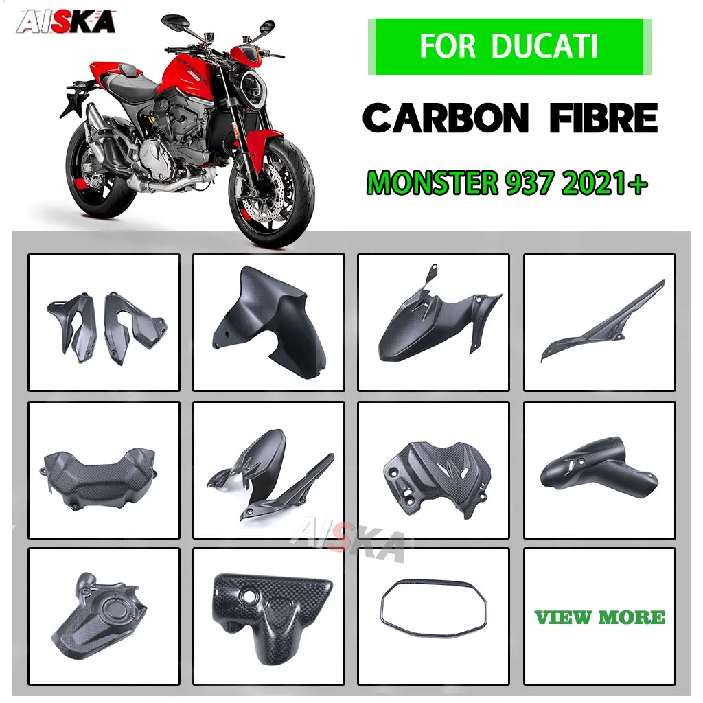 

For DUCATI Monster 937 2021 2022 2023 Motorcycle Full Carbon Fiber Dashpanel Fairing Fender Engine Cover Protector Accessories
