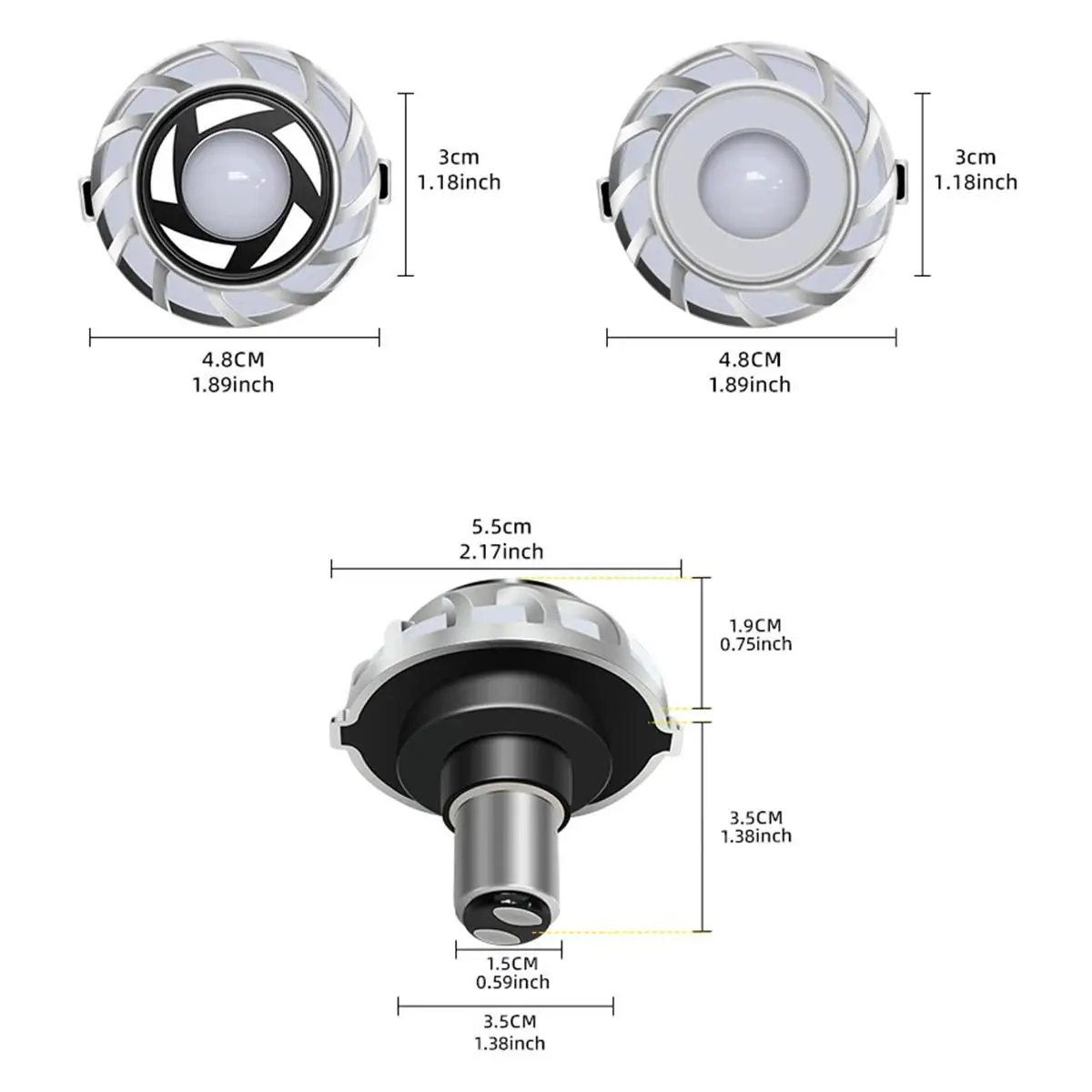 Colorful Motorcycle Led Brake Taillights Flashing Bulb Light Tail 12V For Rear Accessories Motorbike Mini Lights Universal Angel