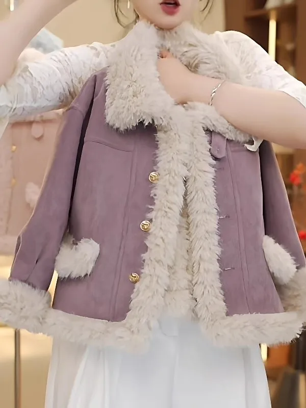 

Детское зимнее пальто Thiened Long Sve Fem для малышей, теплое меховое пальто с хлопковой подкладкой, модное пальто для поездок на работу