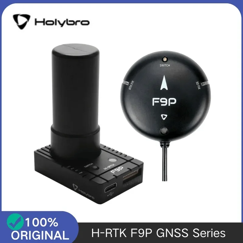 Holybro H-RTK F9P Rover Lite & Helical & Base, Multi-GNSS (GPS GLONASS Galileo BeiDou) for Pixhawk Flight Controllers