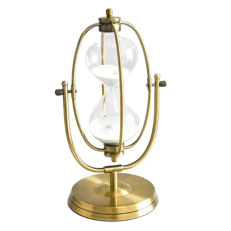 

Modern Home Decor Half Hour Sand Clock Hourglass for Office Desk Stylish Half Hourglass Design