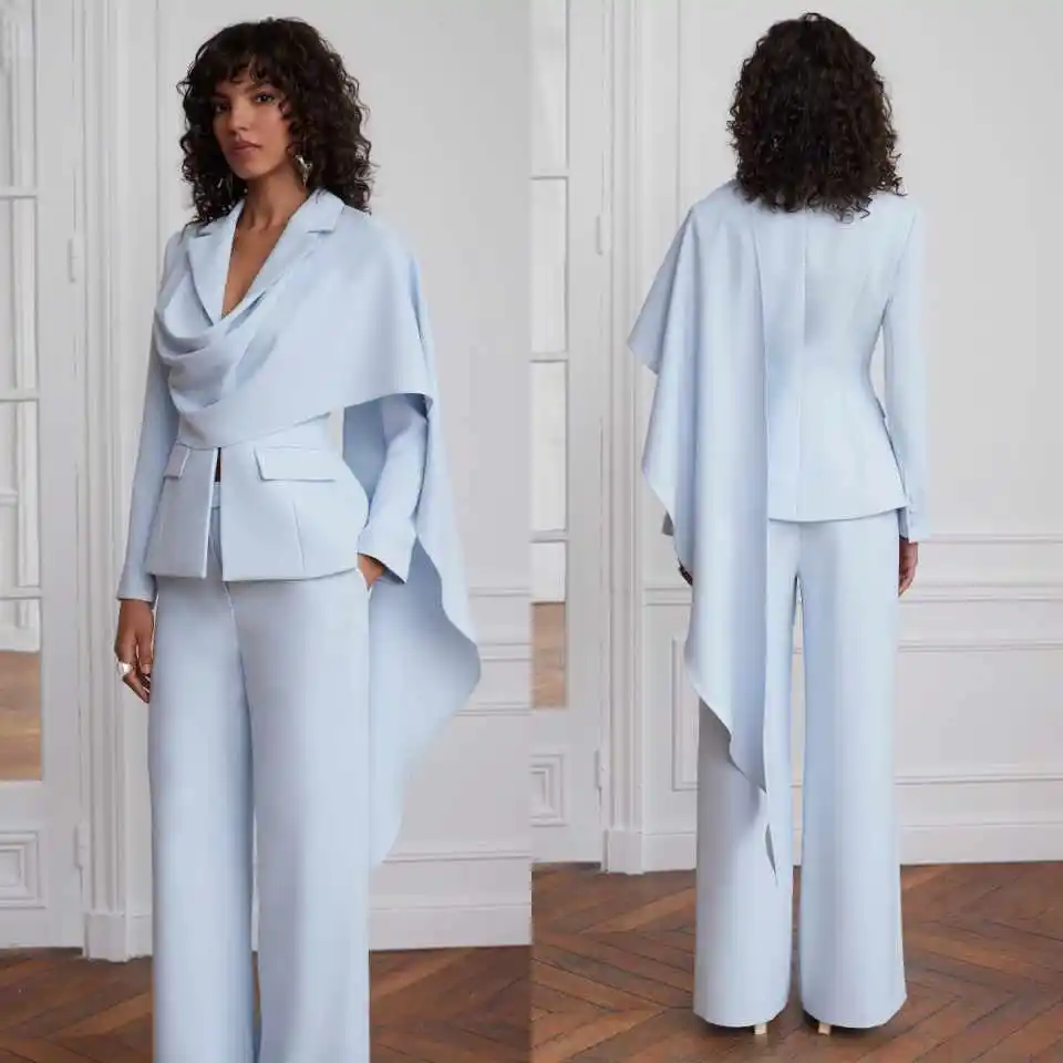 Unique Design Women Suits 2 Pieces Jacket Pants Notch Collar One Button Formal Banquet Party Prom Customized платье на выпускной