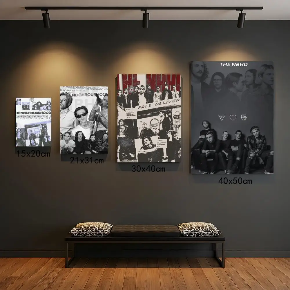 band T-The Neighbourhood-D Painting Calligraphy Elegant Botanical Decor for Living Room Modern Interior Design