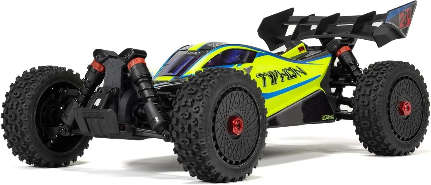 1/8 Typhon RC Car 4X4 223S BLX Brushless Buggy RTR Yellow DSC ARA4306V4T2 Remote Control Toy for Ages 14+