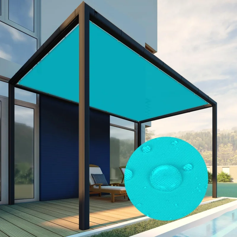 

2026 New：Paradise 10' x 30' Waterproof Shade Sail Rectangle Shade Cloth with Grommets, 260 GSM Patio Canopy Awning 95%