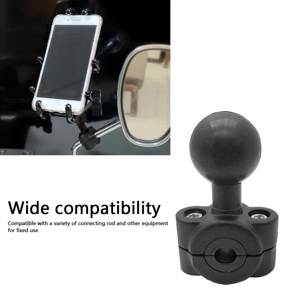 Clamp Ball Base Car Headrest Rail Holder Motorcycle Bicycle Handlebar Clip for 8.2-14mm Motorcycle Handlebar Side Mirror Stem