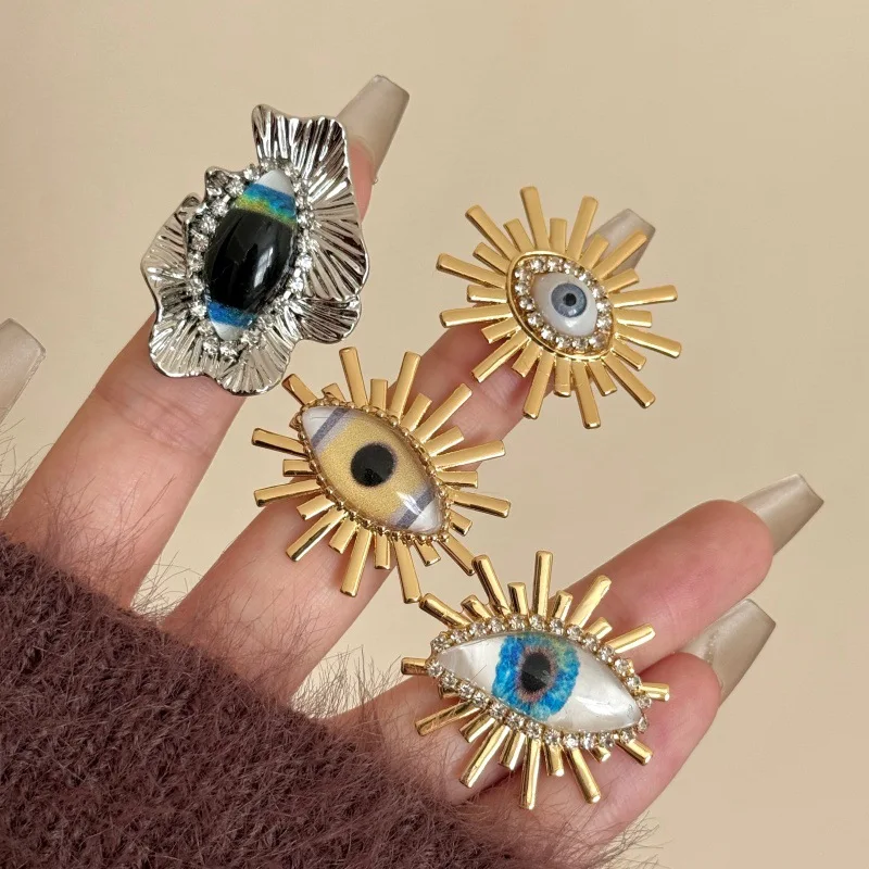 Handmade diamond-set stacked rings