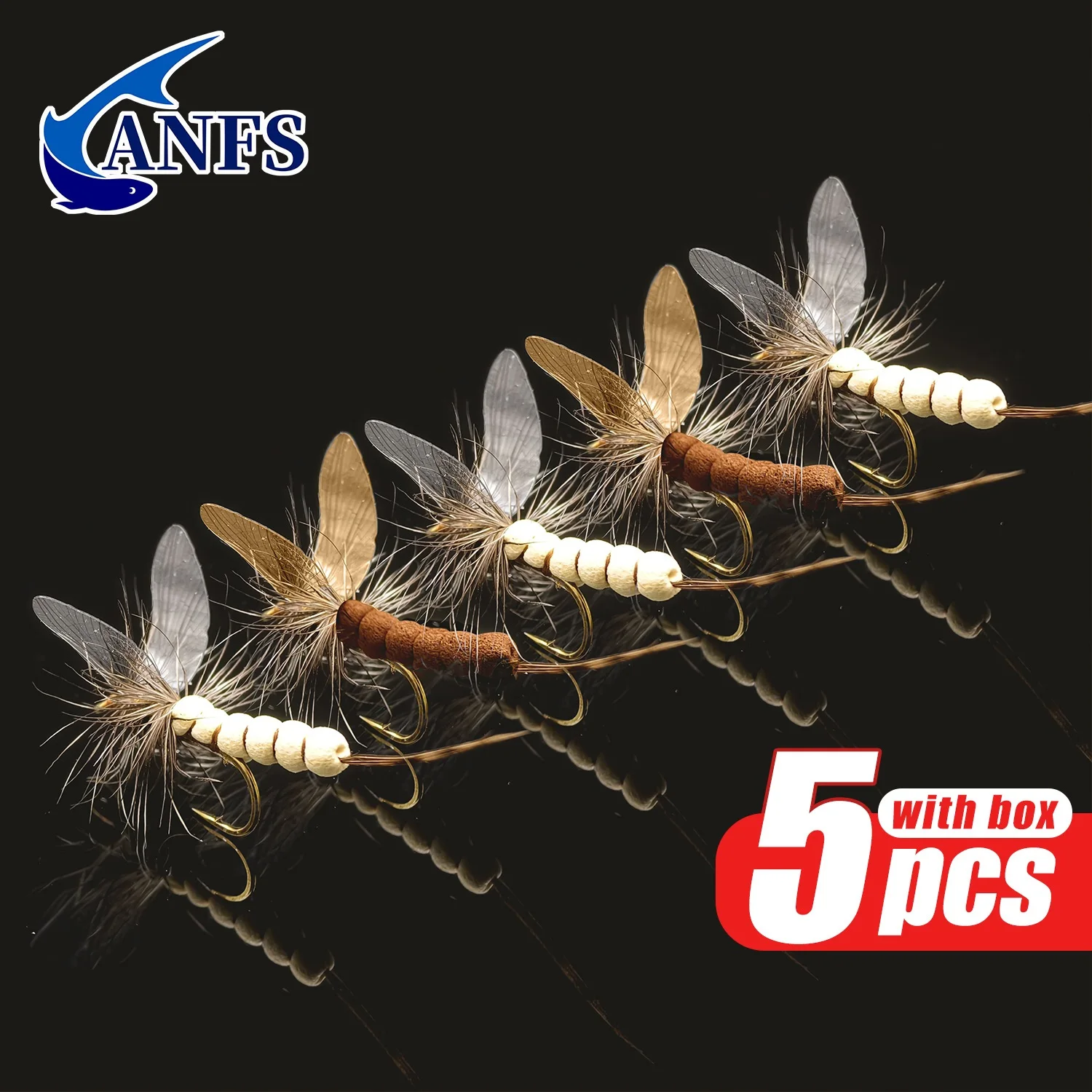 Anfs 5Pcs Dry Fly F…