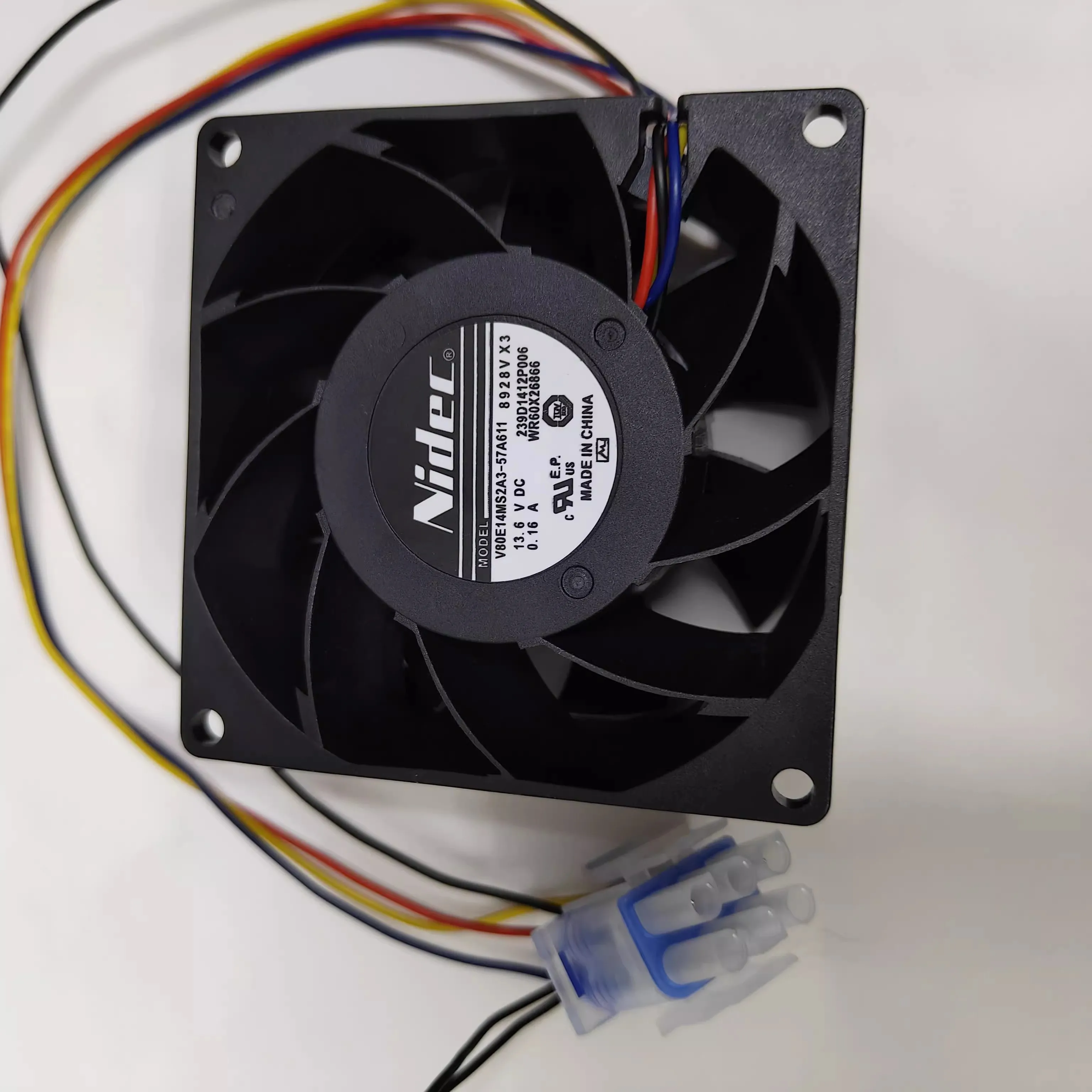 Gratis verzending originele V80E14MS2A3-57A611 ventilatormotor WR60X26866 13.6 V waterdichte ventilator