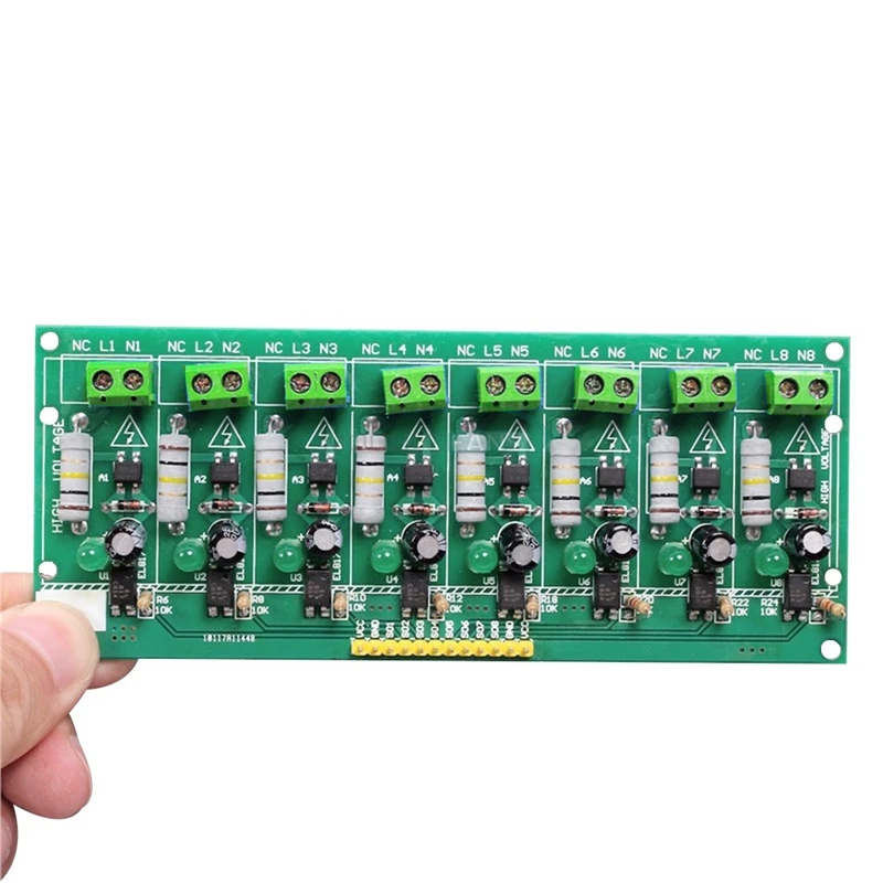 โมดูลประมวลผล8ช่องสัญญาณ220V AC OPTOCOUPLER MCU TTL