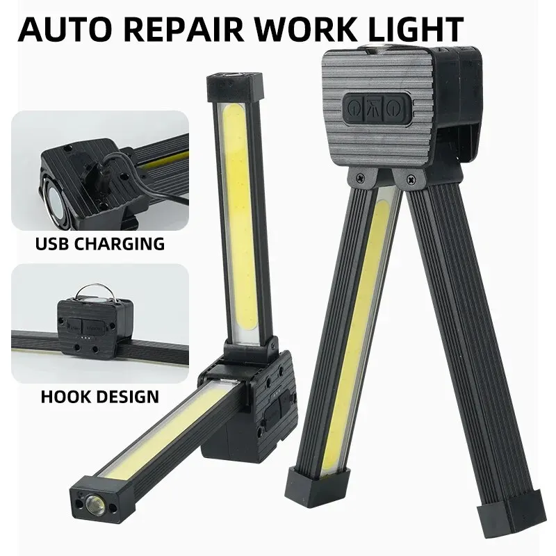 Mocny Flashlightoutdoor wielofunkcyjny latarka kempingowa naprawa samochodów pracuj lekkie oświetlenie COB