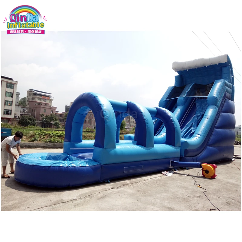 2022 New Kind Bouncy Inflatable Fun Water Slide, Backyard Water Slip And Slide Rentals