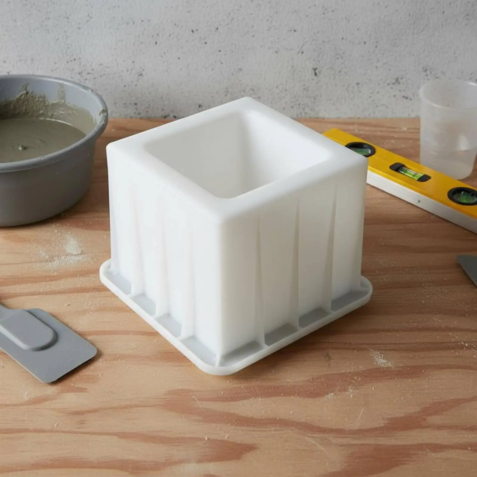 Hollow block mold, easy to demold, reusable cement brick mold