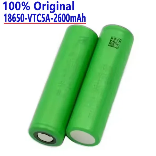 

100% Original 3.7V US18650 VTC5A 2600mAh Lithium ion Rechargeable Battery VTC5A 26A Flashlight Toy Discharge