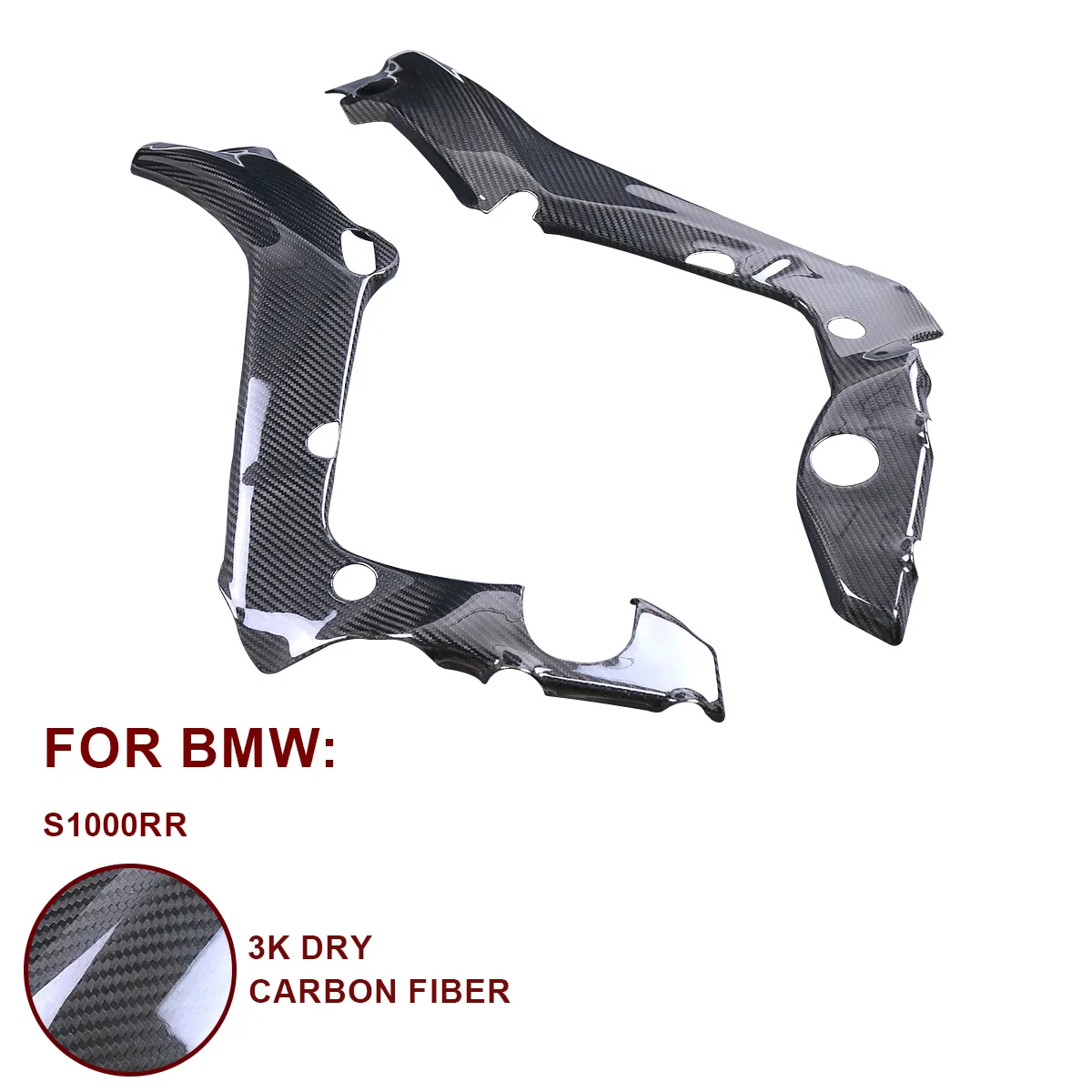 ل BMW S1000RR 2019 2020 2021 2022 2023 2024 2025 دراجة نارية 100% ألياف الكربون الهيكل العظمي غطاء دراجة نارية الملحقات