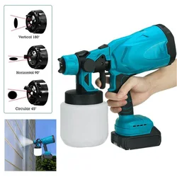 1000ml Cordless Paint Sprayer for Makita 18V Battery,for Painting Walls Ceilings Furniture Portable Sprayer Removable Container