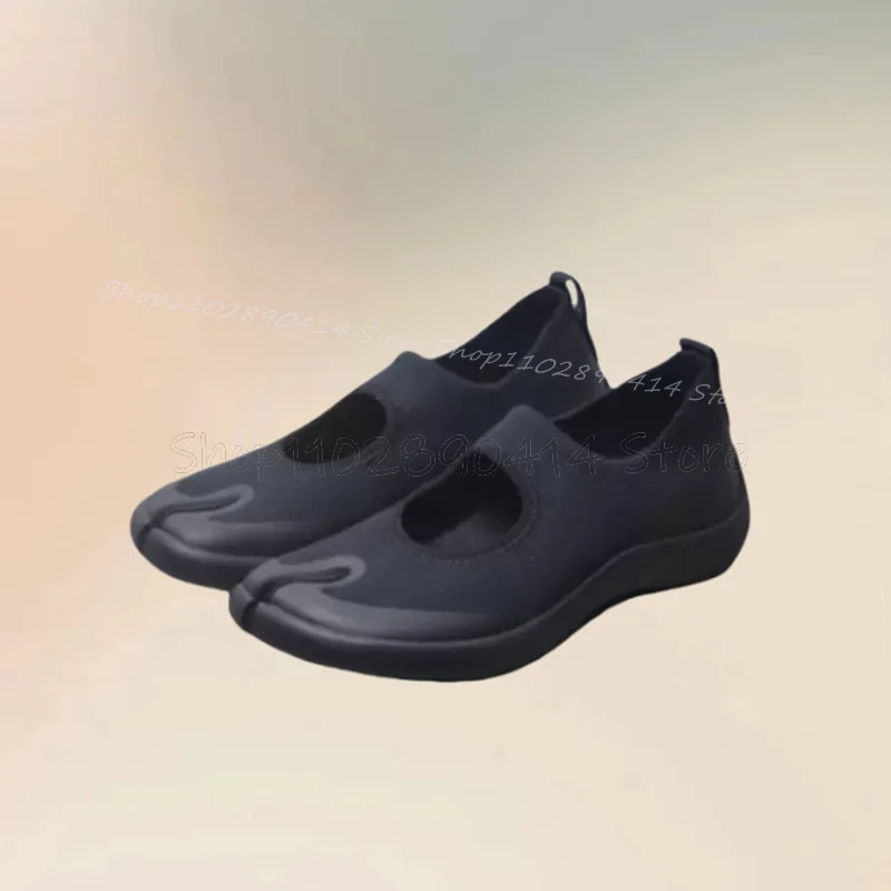 Nero marrone Hollow Design Flip Flop Pumps fascia elastica scarpe da donna Low Top Novel Fashion Party Banquet 2024 Zapatos Para Mujere